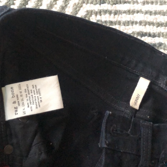 Rag & Bone black patch work jeans size 24 - Picture 7 of 9